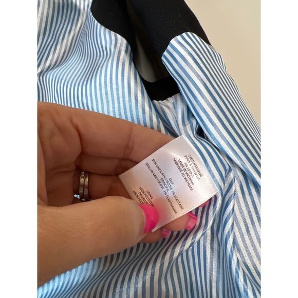 NEW Veronica Beard Bennett Linen Blend Half Belt Twill Vest Black Size: 2 - Picture 5 of 7